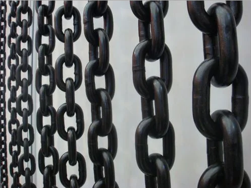Grade100 Alloy Steel Short Link Welded Heavy Iron Blacken Load G100 Lifting Chain