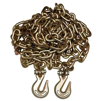 G70 Yellow Zinc Plated Binder Chain With Grab Hooks