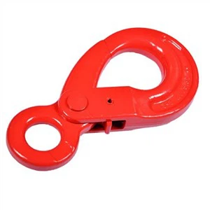 Quality Rigging G80 Forged Alloy Steel Clevis Type Self Locking Hook For Chain Sling